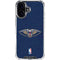 NBA New Orleans Pelicans Distressed iPhone 16 Clear Case